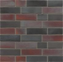 Плитка Westerwalder Klinker Klinker Brick Violettschwarz Df 5.2x24 см, поверхность матовая, рельефная