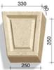Плитка White Hills Декоративные Элементы Замковый Камень 730-12-734-12 Бежевый 35x33 см, поверхность матовая