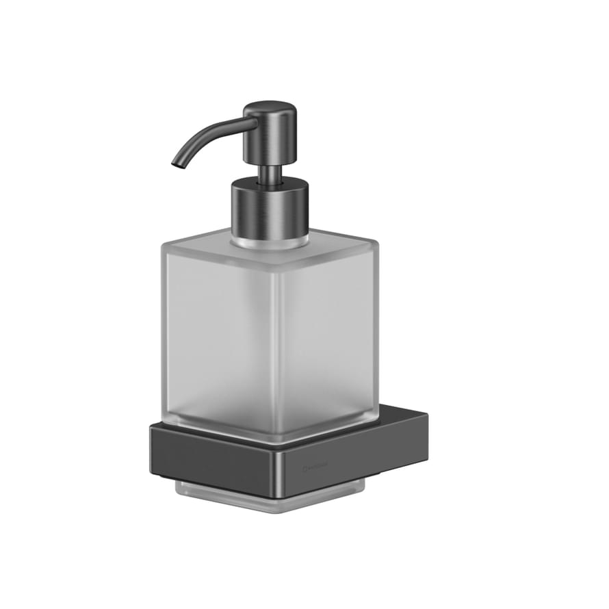 Плитка Whitecross Cubo Дозатор для жидкого мыла CUBO подвесной стекло оружейная сталь  поверхность брашированная