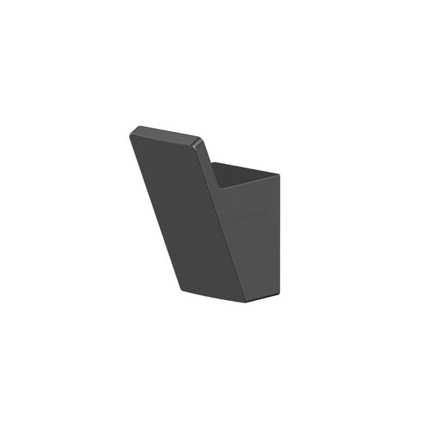 Плитка Whitecross Cubo Крючок CUBO косой одинарный оружейная сталь  поверхность брашированная