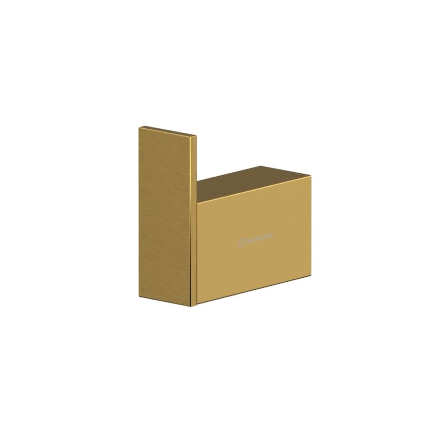 Плитка Whitecross Cubo Крючок CUBO одинарный золото брашированное  поверхность брашированная