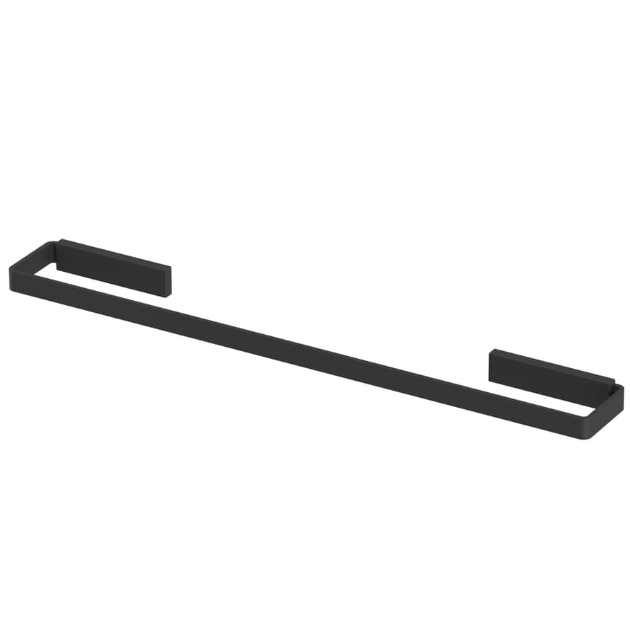 Плитка Whitecross Cubo Полотенцедержатель CUBO 600 мм черный матовый  поверхность матовая