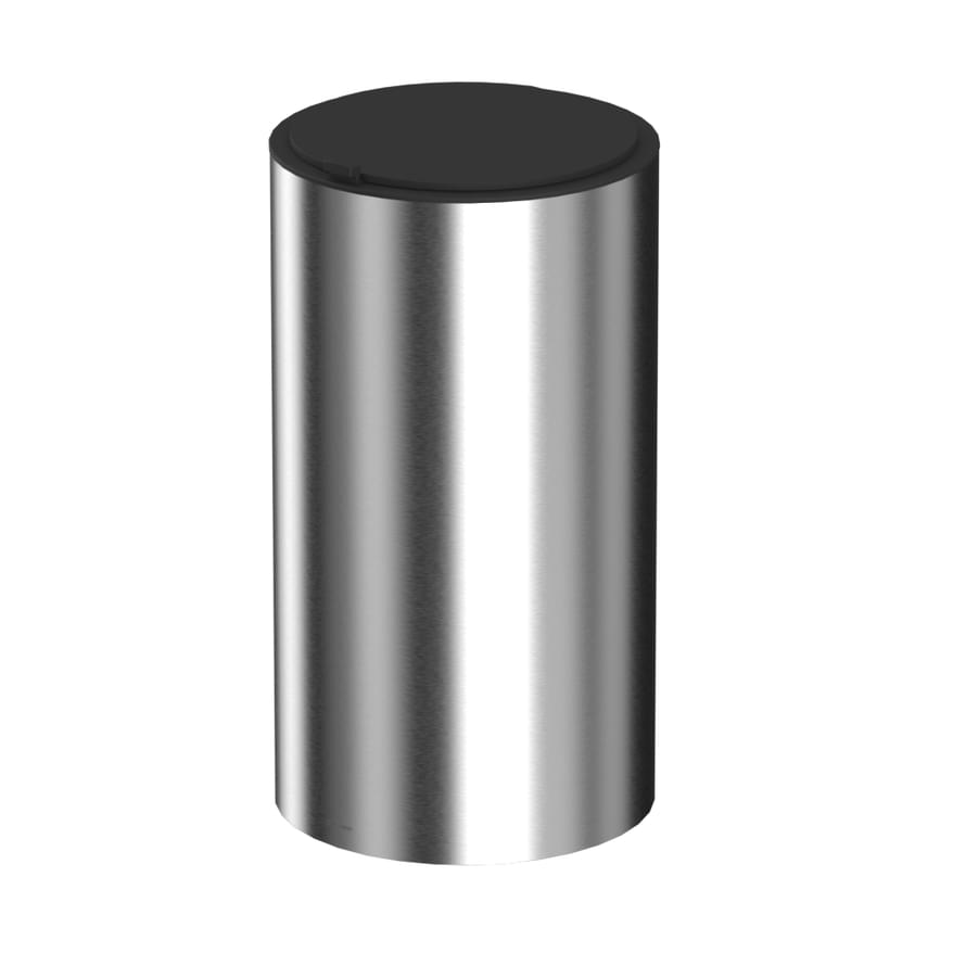 Плитка Whitecross Ergo Ведро ERGO для мусора с крышкой никель  поверхность брашированная