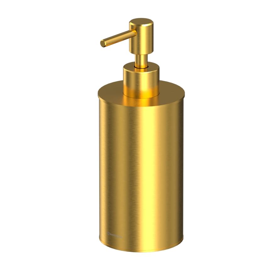 Плитка Whitecross Ergo Дозатор для жидкого мыла ERGO настольный золото брашированное  поверхность брашированная