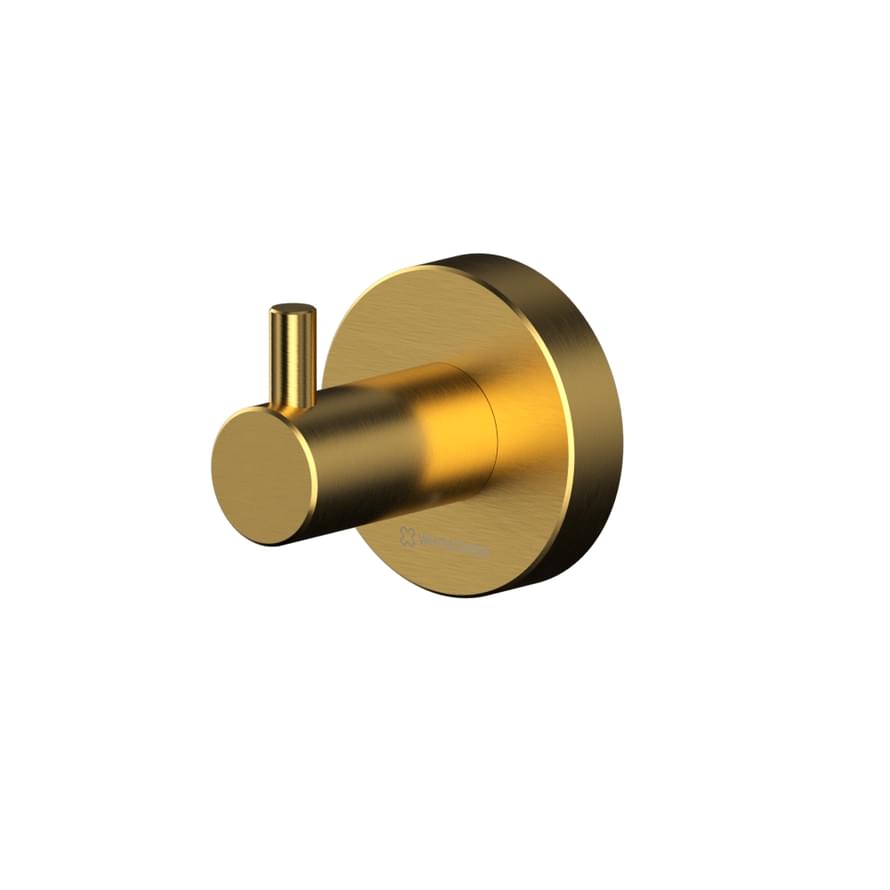 Плитка Whitecross Ergo Крючок ERGO одинарный золото брашированное  поверхность брашированная