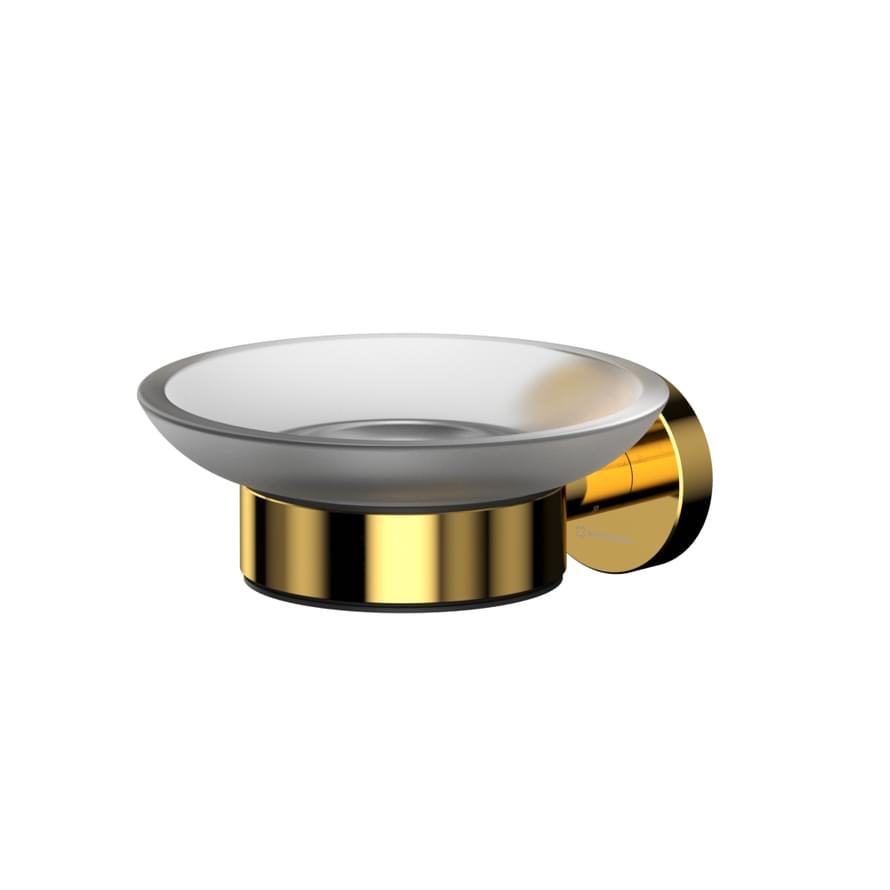 Плитка Whitecross Ergo Мыльница ERGO подвесная стекло золото  поверхность глянец