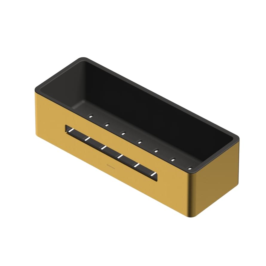 Плитка Whitecross Ergo Полка для душа ERGO золото брашированное  поверхность брашированная