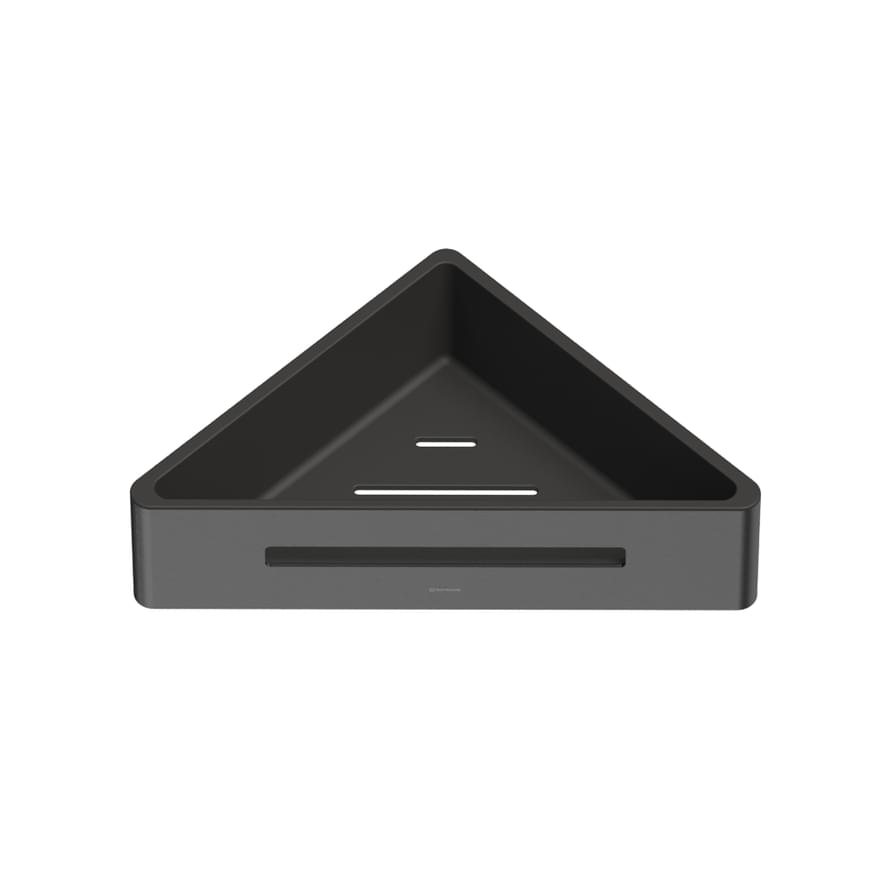 Плитка Whitecross Ergo Полка для душа ERGO угловая оружейная сталь  поверхность брашированная