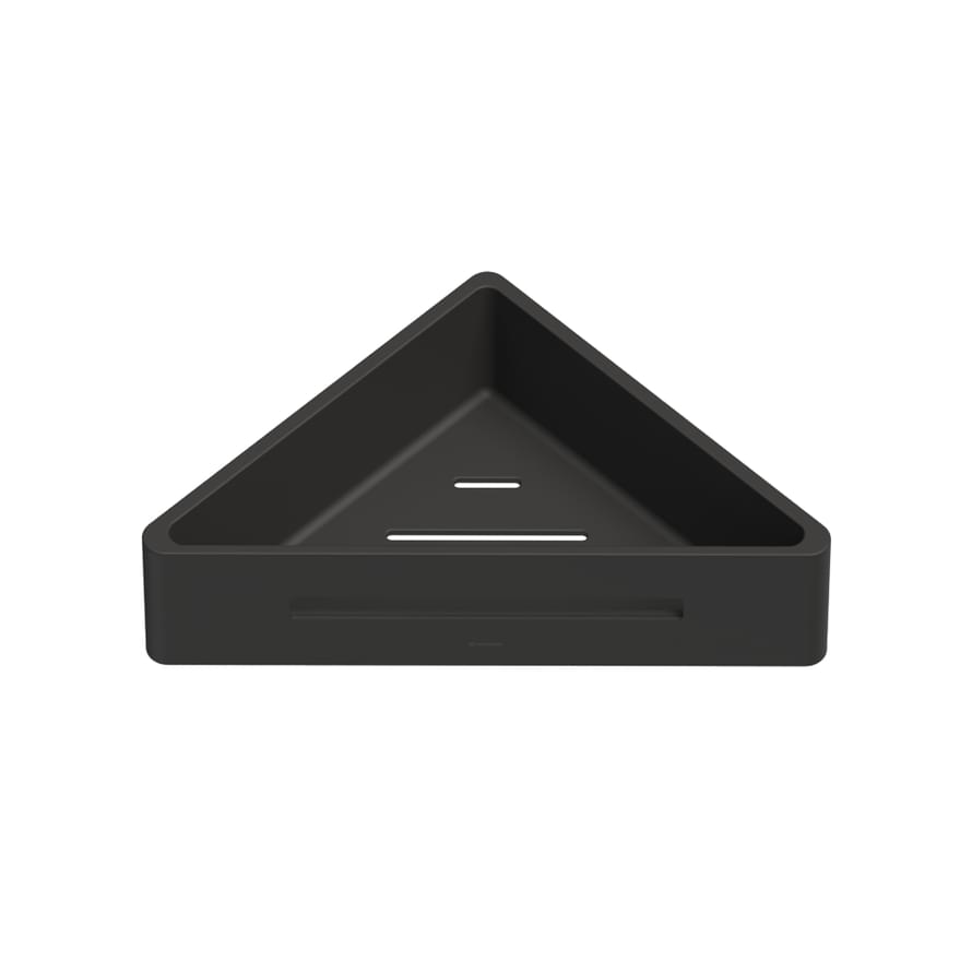 Плитка Whitecross Ergo Полка для душа ERGO угловая черный матовый  поверхность матовая