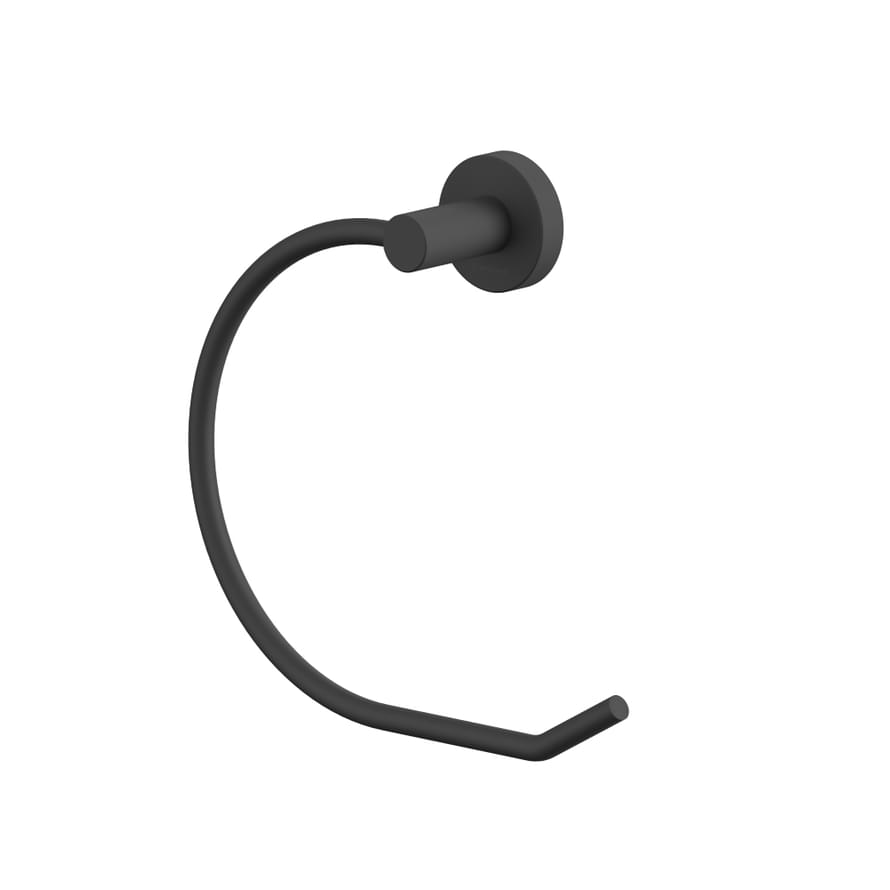 Плитка Whitecross Ergo Полотенцедержатель ERGO кольцо черный матовый  поверхность матовая