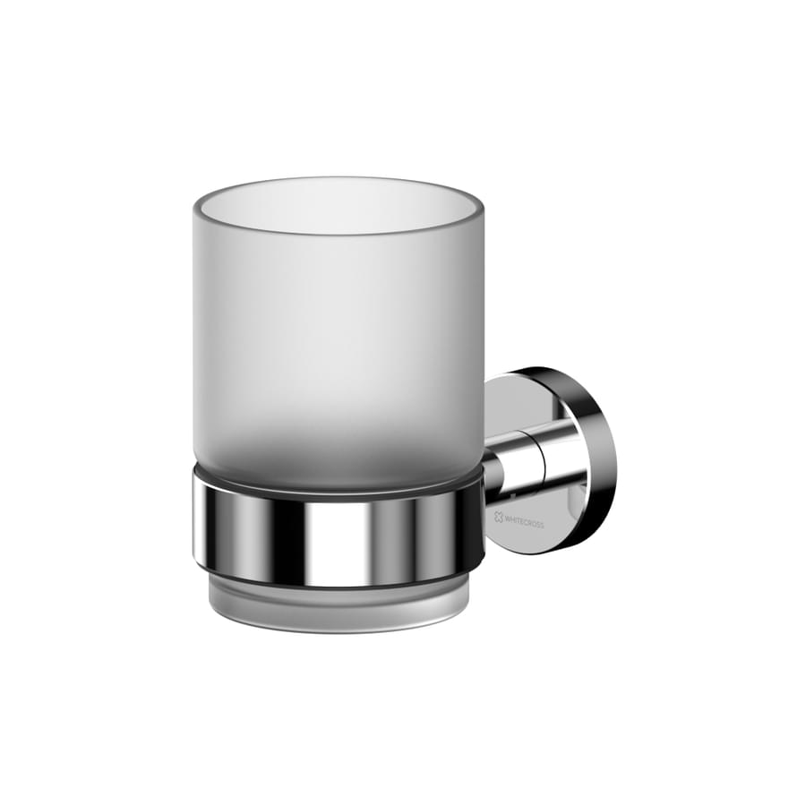 Плитка Whitecross Ergo Стакан ERGO подвесной стекло хром  поверхность глянец