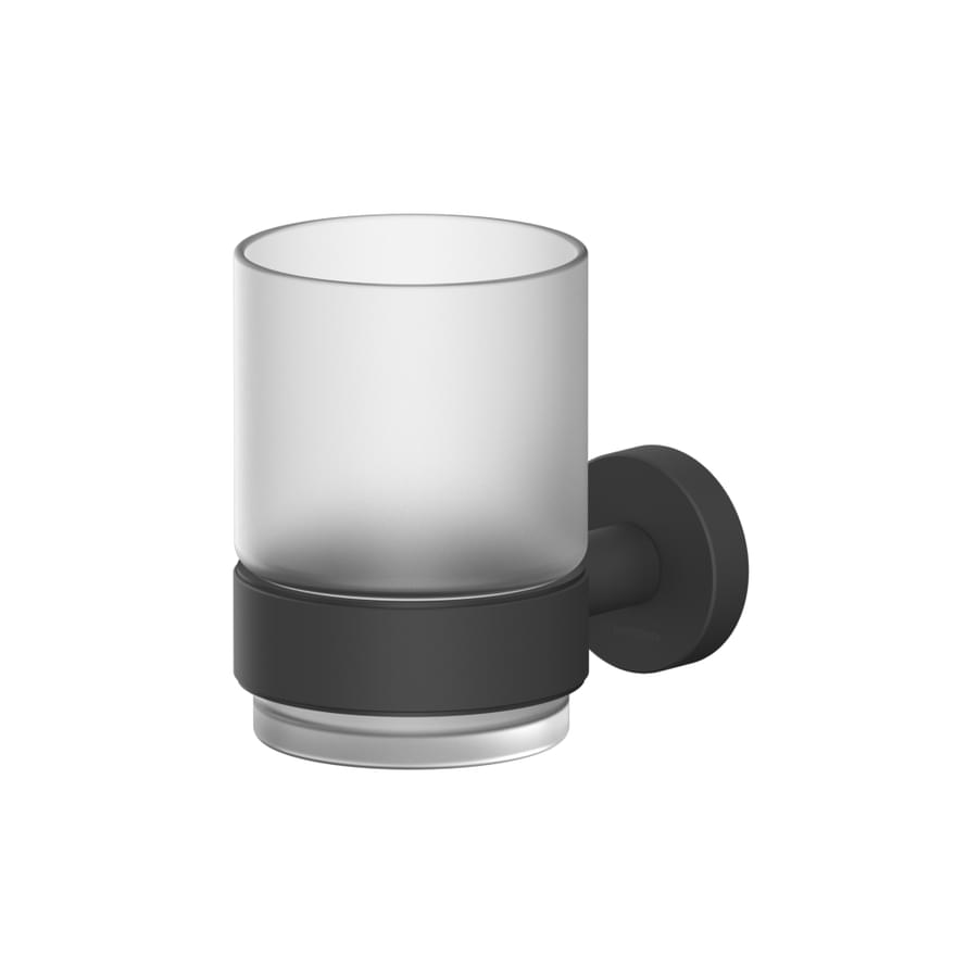 Плитка Whitecross Ergo Стакан ERGO подвесной стекло черный матовый  поверхность матовая