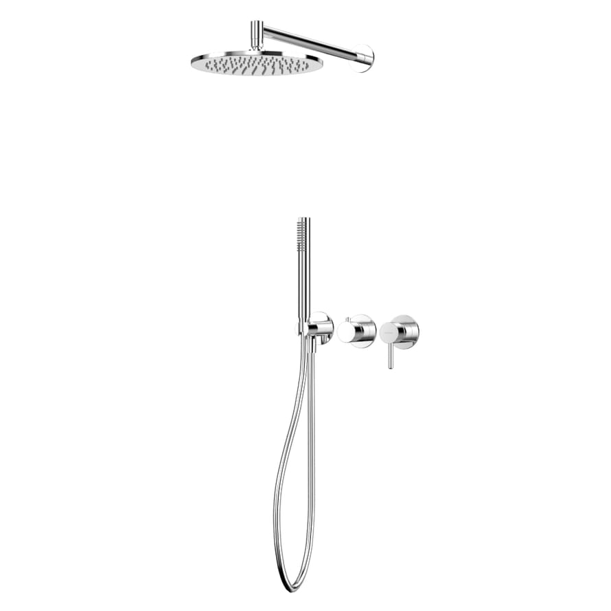 Плитка Whitecross Y Душевая система Y для душа скрытого монтажа с верхним душем 250 мм хром  поверхность глянец