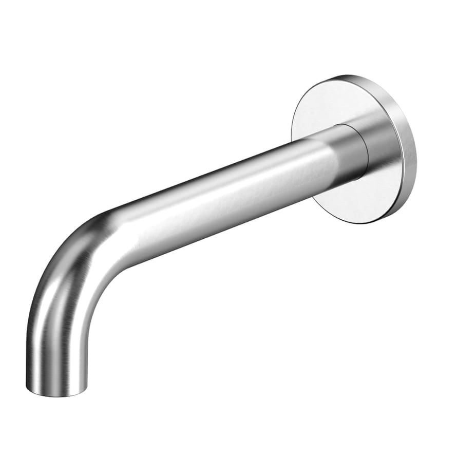 Плитка Whitecross Y Излив настенный 210 мм никель  поверхность брашированная