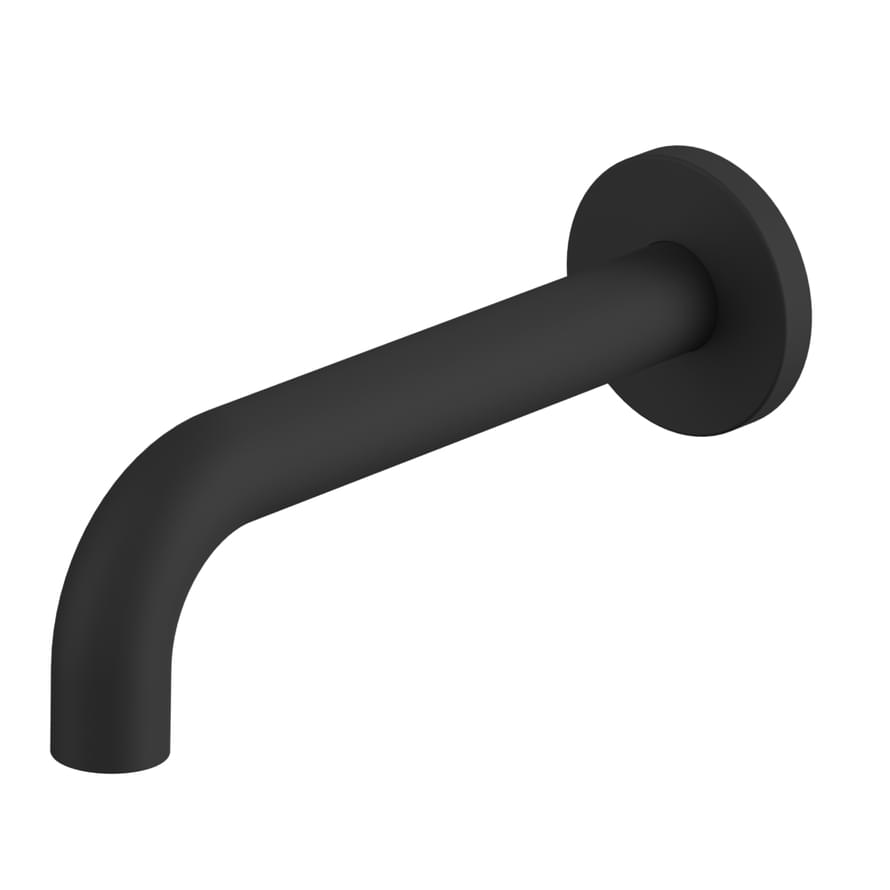 Плитка Whitecross Y Излив настенный 210 мм черный матовый  поверхность матовая