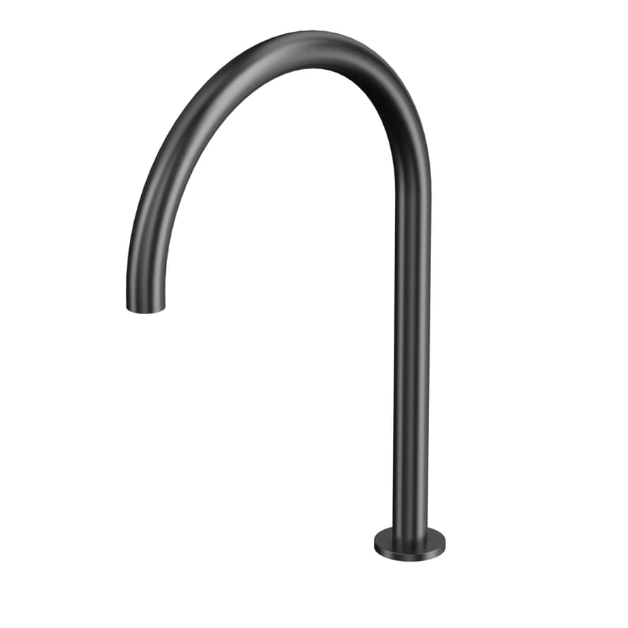 Плитка Whitecross Y Излив отдельностоящий на столешницу антрацит  поверхность брашированная