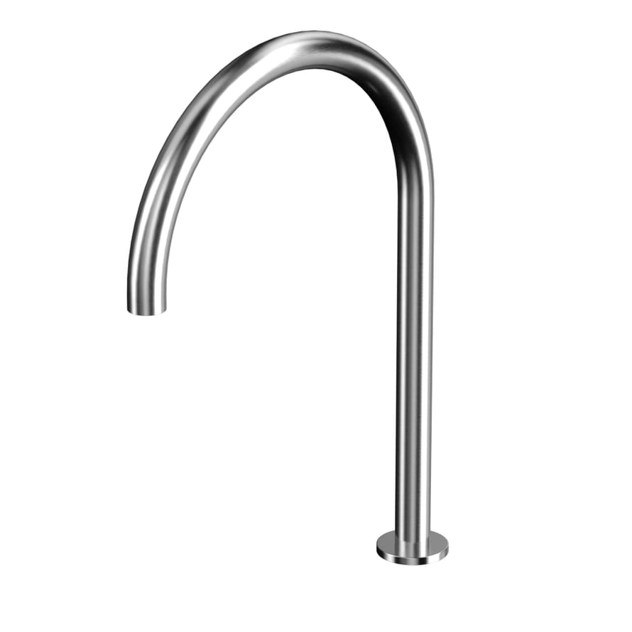 Плитка Whitecross Y Излив отдельностоящий на столешницу никель  поверхность брашированная