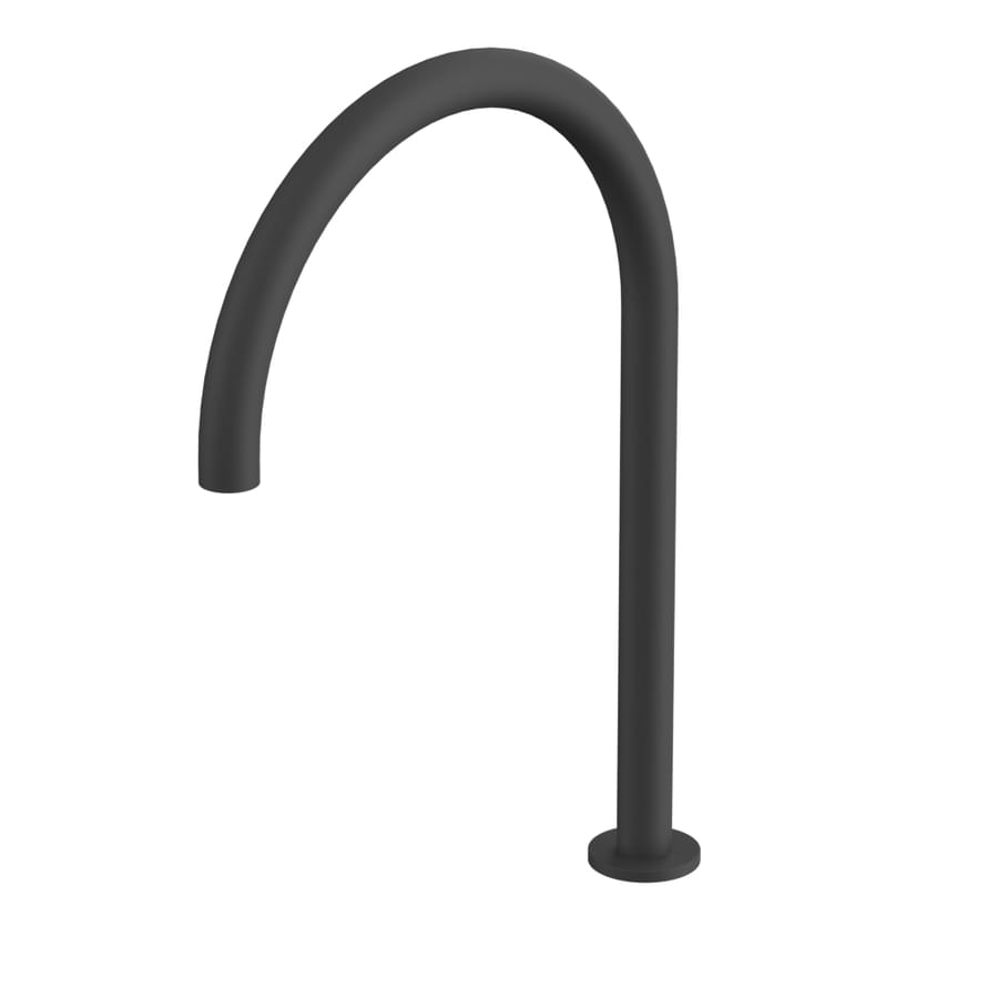 Плитка Whitecross Y Излив отдельностоящий на столешницу черный матовый  поверхность матовая