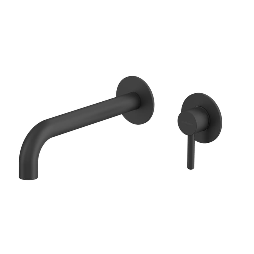 Плитка Whitecross Y Смеситель Y для раковины настенный черный матовый  поверхность матовая