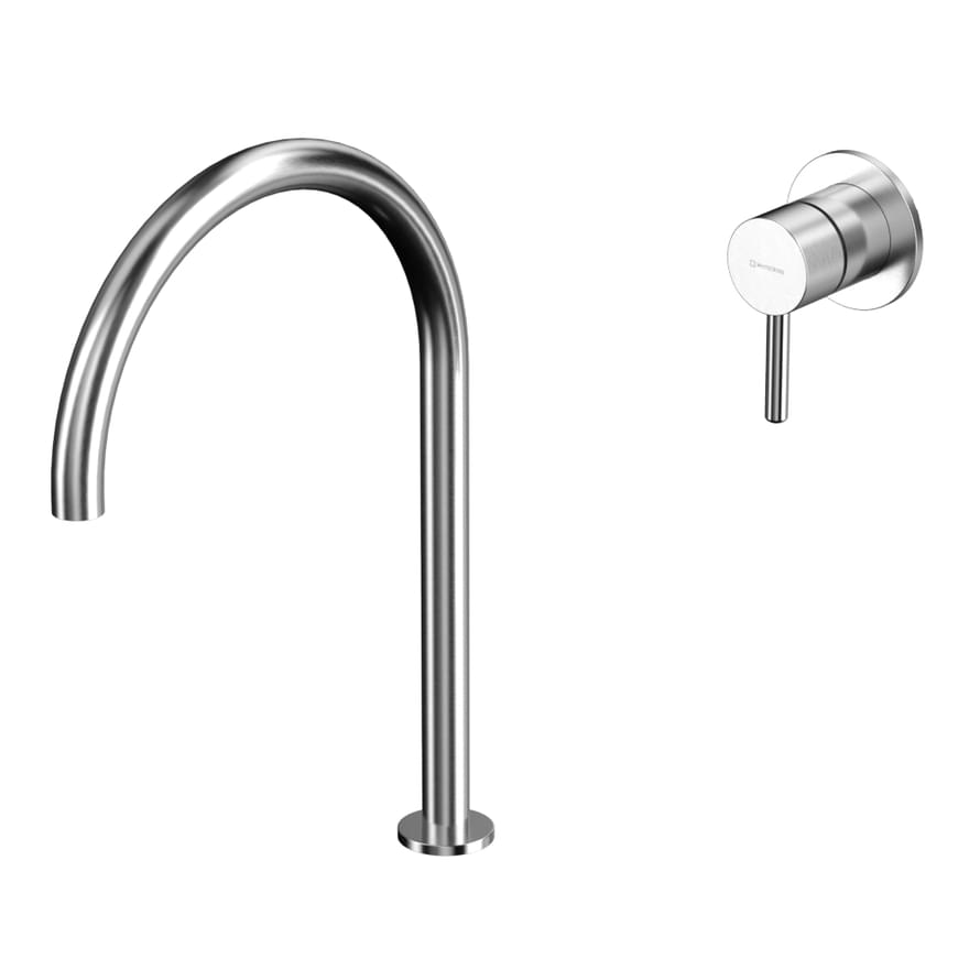 Плитка Whitecross Y Смеситель Y для раковины с выносным управлением никель  поверхность брашированная