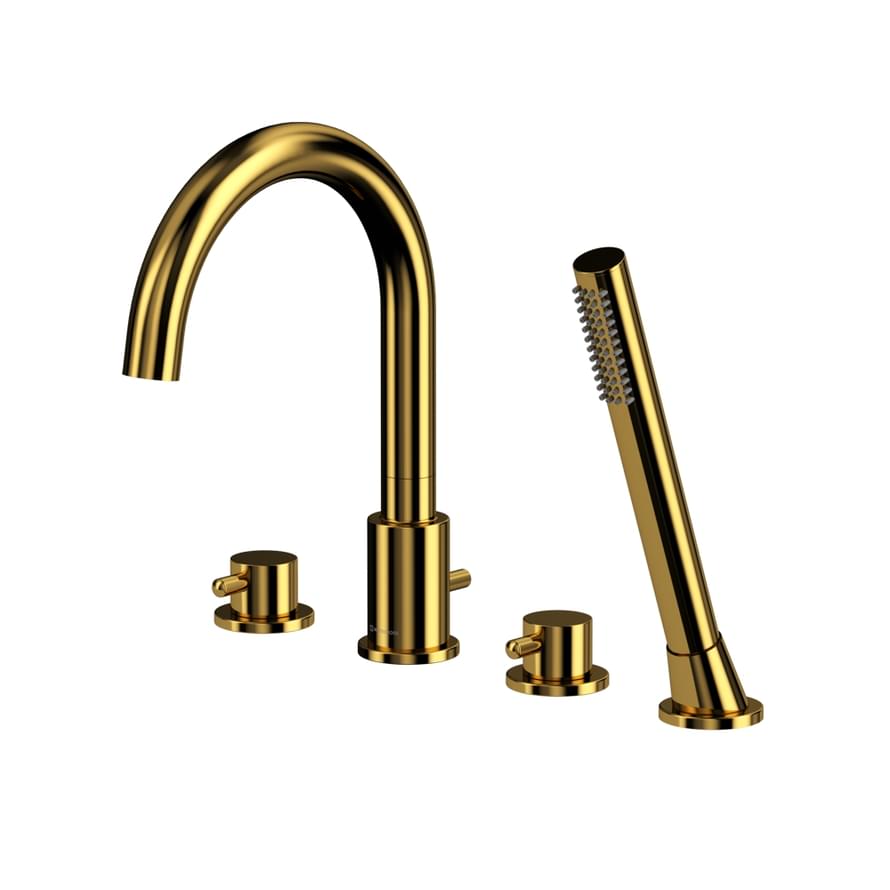 Плитка Whitecross Y Смеситель Y на борт ванны золото  поверхность глянец