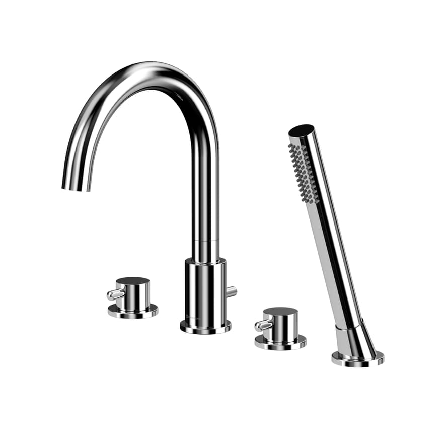 Плитка Whitecross Y Смеситель Y на борт ванны хром  поверхность глянец