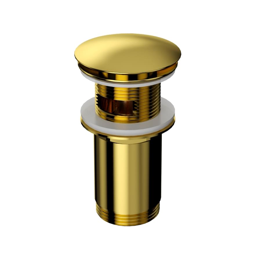 Плитка Whitecross Вне Коллекций Донный клапан click-clack универсальный золото  поверхность глянец