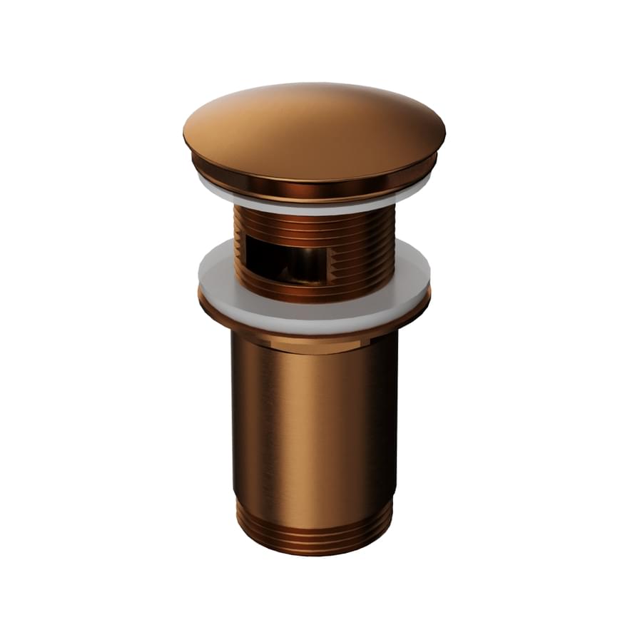 Плитка Whitecross Вне Коллекций Донный клапан click-clack универсальный медь  поверхность брашированная