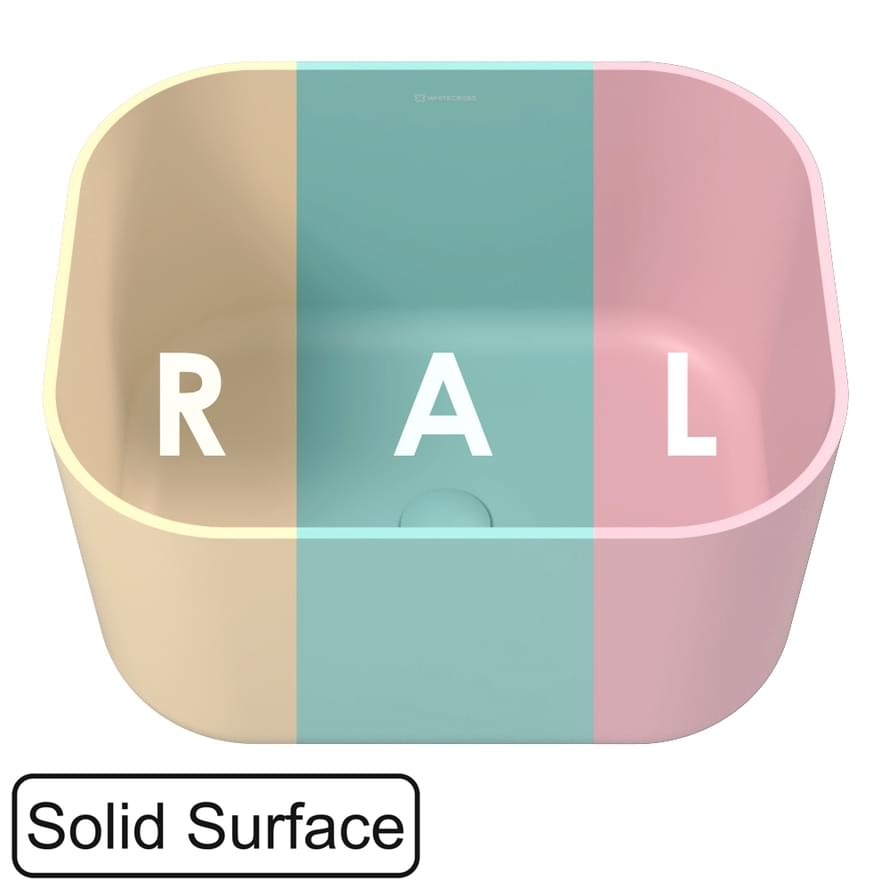 Плитка Whitecross Раковины Раковина накладная LAZURIT 500x400 мм искусственный камень RAL матовый  поверхность матовая