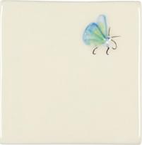 Плитка Winchester Classic Butterfly On Off White 10.5x10.5 см, поверхность глянец, рельефная