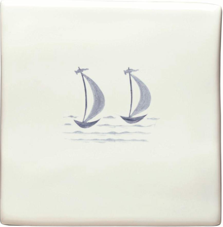 Winchester Classic Delft Boats Mary And Gail Of St Ives 12.7x12.7