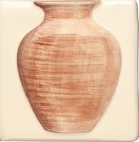 Плитка Winchester Classic Greek Vase On Off White 10.5x10.5 см, поверхность глянец, рельефная