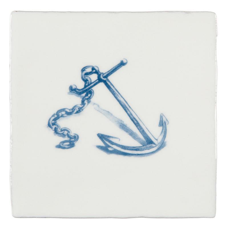 Winchester Residence Anchor Blue On Papyrus 13x13