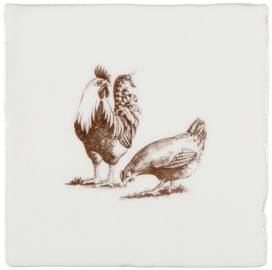 Winchester Residence Brood Of Chickens Sepia On Papyrus 13x13