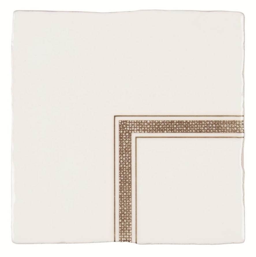 Winchester Residence Linen Corner Sepia On Papyrus 13x13