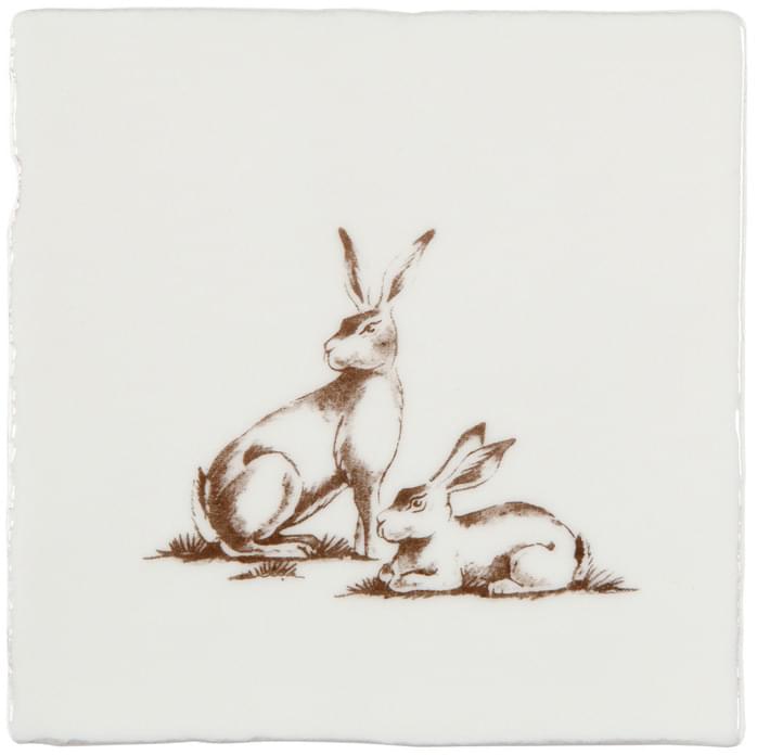 Winchester Residence Warren Of Hares Sepia On Papyrus 13x13