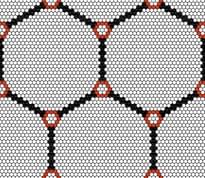 Плитка Winckelmans Complex Mosaics Special Design Net Q01 Hex-2.5 3.8Mm 100x100 см, поверхность матовая