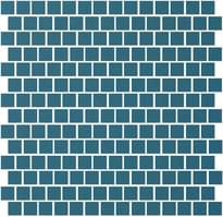 Плитка Winckelmans Mosaic B B2 Dark Blue Bef 30.8x30.8 см, поверхность матовая