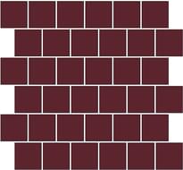 Плитка Winckelmans Mosaic C C2 Red Rou 31.8x31.8 см, поверхность матовая