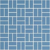 Плитка Winckelmans Mosaic D D2 Blue Beu 31.8x31.8 см, поверхность матовая