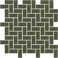 Плитка Winckelmans Mosaic D D4 Chevron Green Australian Vea 31.8x31.8 см, поверхность матовая