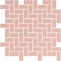 Плитка Winckelmans Mosaic D D4 Chevron Pink Rsu 31.8x31.8 см, поверхность матовая