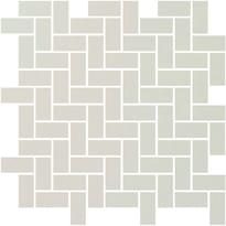 Плитка Winckelmans Mosaic D D4 Chevron Super White Bas 31.8x31.8 см, поверхность матовая