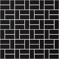 Плитка Winckelmans Mosaic D D5 Black Noi 31.8x31.8 см, поверхность матовая