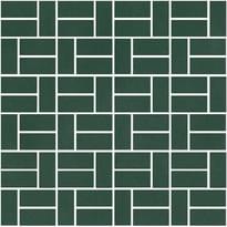 Плитка Winckelmans Mosaic D D5 Dark Green Vef 31.8x31.8 см, поверхность матовая