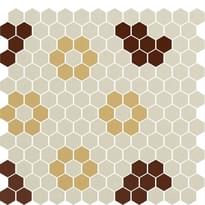 Плитка Winckelmans Mosaic Decors Decor E1011103D001 28x29.5 см, поверхность матовая