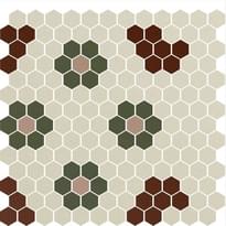 Плитка Winckelmans Mosaic Decors Decor E1011104D001 28x29.5 см, поверхность матовая