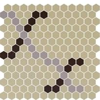Плитка Winckelmans Mosaic Decors Decor E1011703D001 28x29.5 см, поверхность матовая