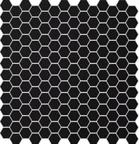 Плитка Winckelmans Mosaic E E1 Black Noi 28x29.5 см, поверхность матовая