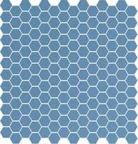 Плитка Winckelmans Mosaic E E1 Blue Beu 28x29.5 см, поверхность матовая